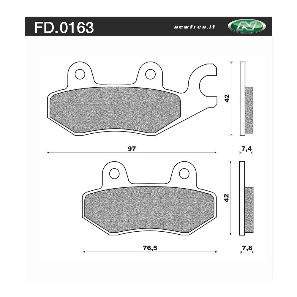 Newfren Touring Sintered Front Brake Pad kawaski ninja 250 300 400 500